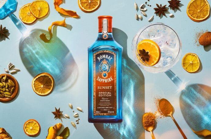 BOMBAY SAPPHIRE SUNSET GIN skladniki